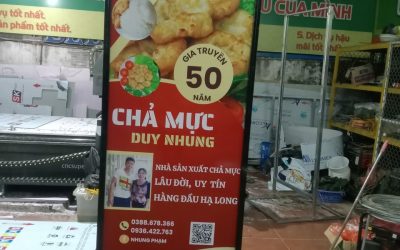 Làm biển standee quảng cáo giá rẻ khu vực Hạ Long, Quảng Ninh